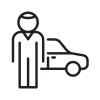 Driver with Car